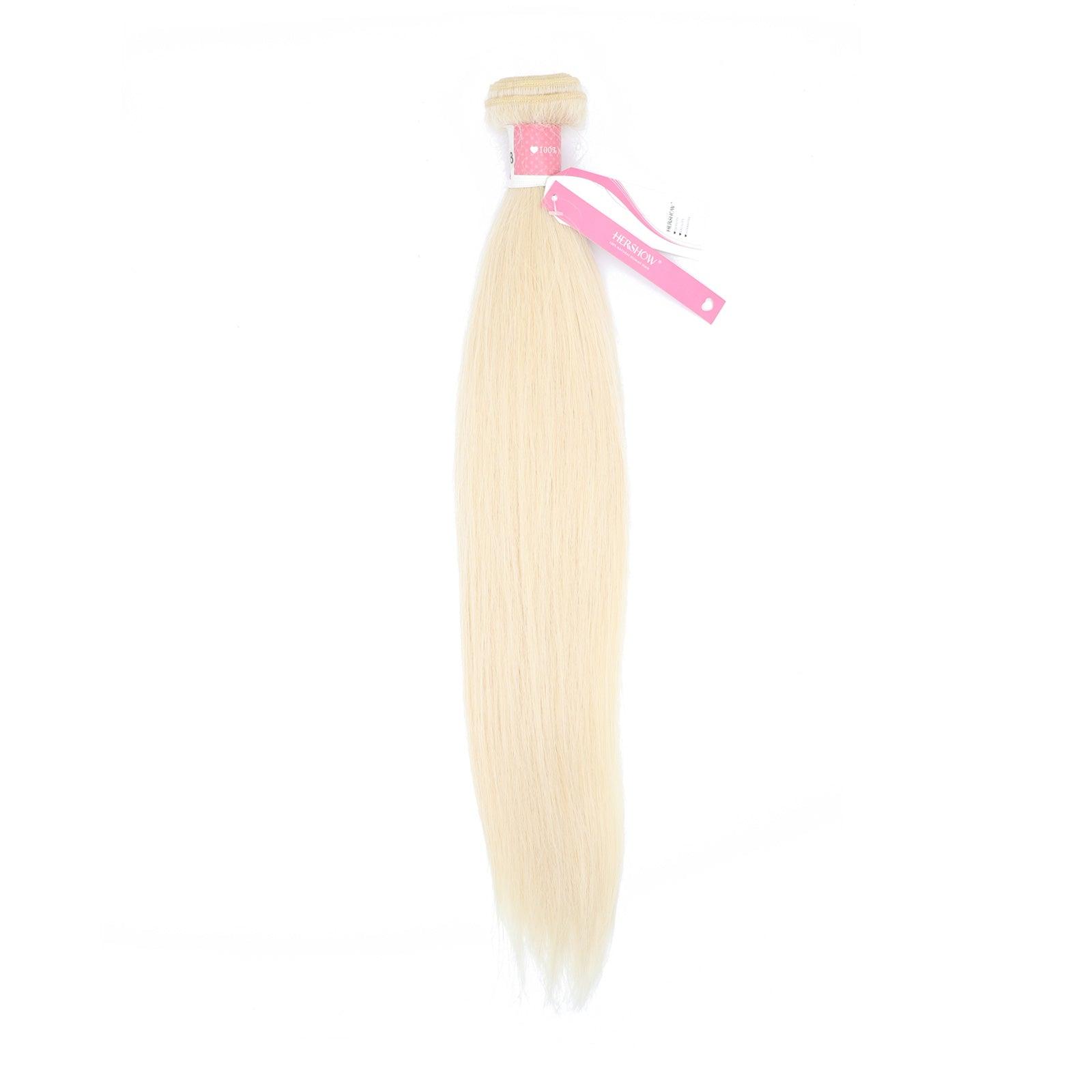 Top Virgin 613 Blonde Straight Hair Extensions - Hershow Hair