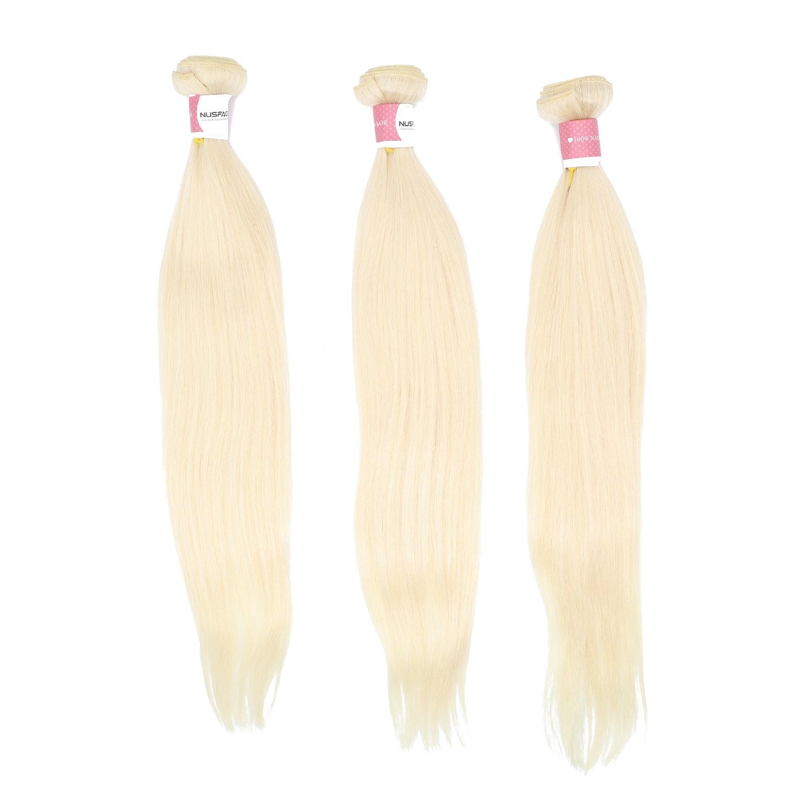 Top Virgin 613 Blonde Straight Hair Extensions - Hershow Hair