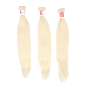 Top Virgin 613 Blonde Straight Hair Extensions - Hershow Hair