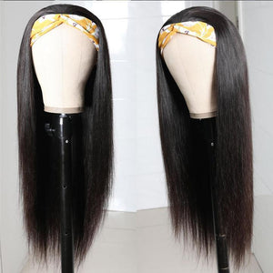 B Top Virgin Silky Straight Headband Wig 150 Density - Hershow Hair