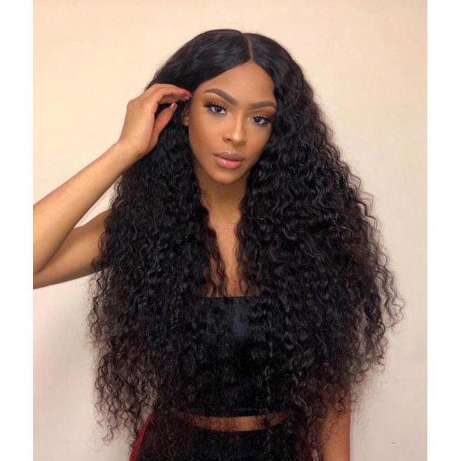 B Top Virgin Deep Wave 13x4 HD Wig Human Hair Wig 150/180 Density - Hershow Hair