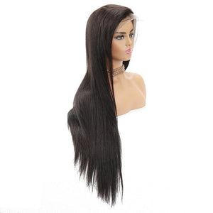 B Top Virgin Silky Straight 13x4 HD Wig Human Hair Wig 150/180 Density - Hershow Hair