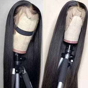 B Top Virgin Silky Straight 13x4 HD Wig Human Hair Wig 150/180 Density - Hershow Hair