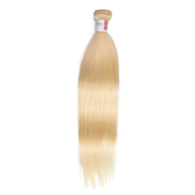 B Top Virgin 613 Blonde Straight Hair Extensions 1 Bundle - Hershow Hair