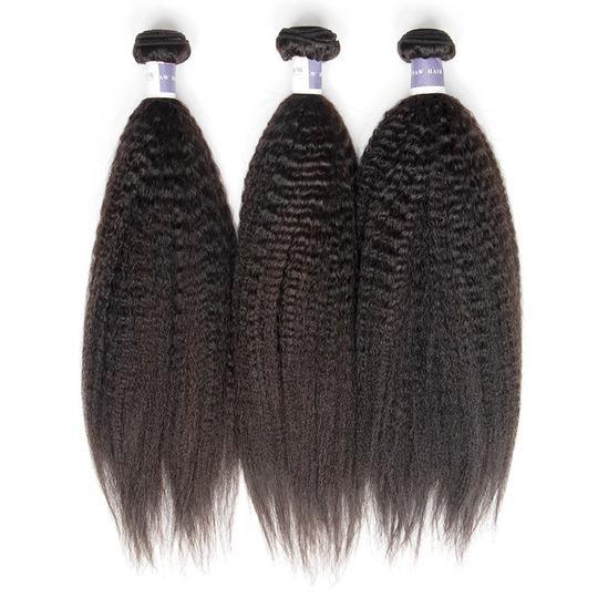 Top Raw Hair Kinky Straight Hair Extensions - Hershow Hair