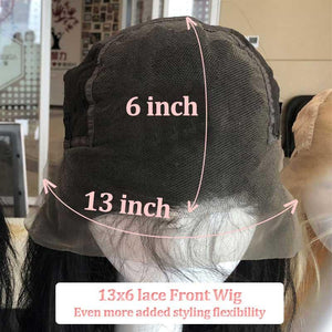 Top Virgin 13x6 Italian Curly Lace Front Wig 180 Density with Baby Hair - Hershow Hair