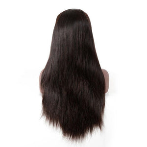 B Top Virgin Straight Hair Full Lace Wig 150 Density with Baby Hair - Hershow Hair